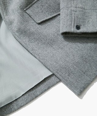 ATON BABY ALPACA | スタンドフィールドコート LIGHT GRAY