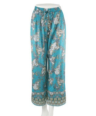 San-ai Resort（三愛水着楽園） ロングパンツセット　9M・11L　【Coral veil（コーラルヴェール）】 グリーン