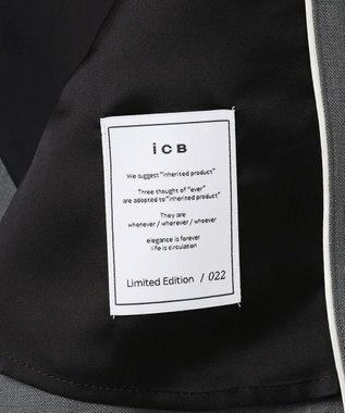 ICB 【WEB＆一部店舗限定】 SerikaWorsted トレンチ型ショートコート ミディアムグレー