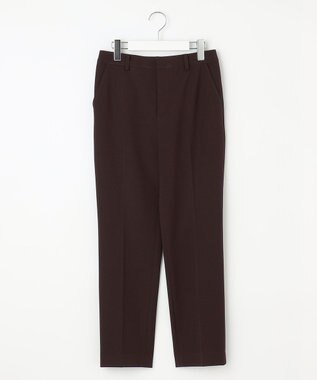 J.PRESS LADIES L 【WEB限定カラーあり・洗える】T/Rアルガンシルク テーパード パンツ ワイン系