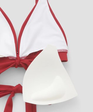 San-ai Resort（三愛水着楽園） ナチュラルだけどしっかり盛れる【ナチュラルアップブラ】　ノンワイヤービキニ　9M　【San-ai Resort（サンアイリゾート）】 レッド