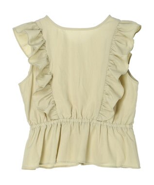 Green Parks ・ＳＵＧＡＲ　ＳＰＯＯＮ　２ｗａｙペプラムブラウス Lime Green