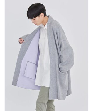 AMERICAN HOLIC バイカラーニットコーディガン Light Gray Mixture