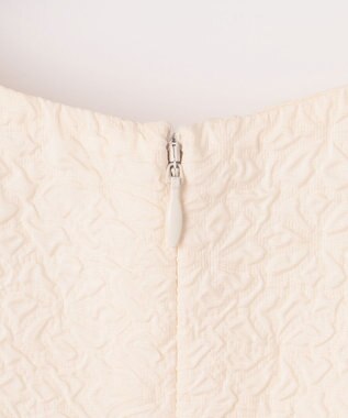 Feroux 【洗える】フクレジャガードチュニック ブラウス アイボリー系