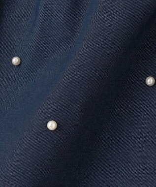 ANY KIDS パール×デニムニットスカッツ ネイビー