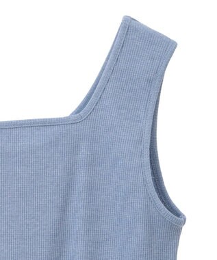 Green Parks 前後２Ｗａｙ　ラメリブタンクトップ Blue