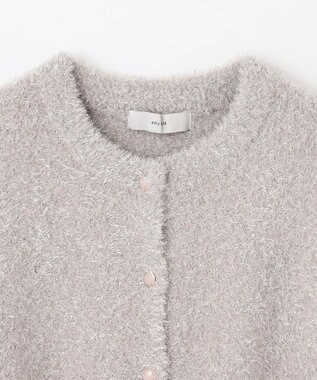 ANY シャイニーニットカーディガン シャンパン