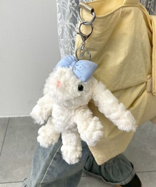 WEGO お姫様うさちゃんぬいぐるみキーホルダー サックス