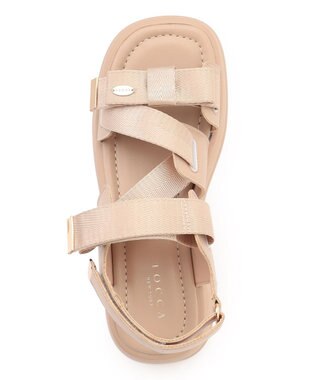 TOCCA CROSSING RIBBON SPORTS SANDALS サンダル ベージュ系