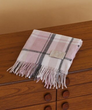 Maison de FLEUR チェックストール Pink