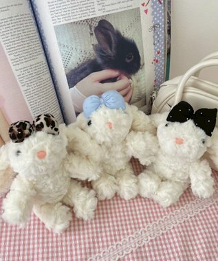 WEGO お姫様うさちゃんぬいぐるみキーホルダー サックス