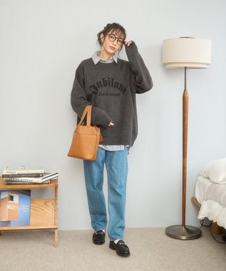 WEGO 【新色追加/ユニセックス着用ITEM/SMLサイズ展開】ジャガードグラフィックプルオーバー（LS） 柄10