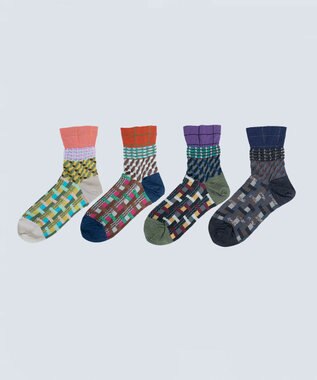 COQ CROSS PATCH ショートソックス ピンク