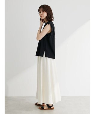 Green Parks Ｉ　切替ギャザーロングスカート Off White