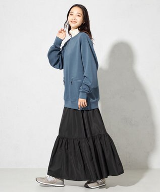 SHARE PARK LADIES 【UNISEX】エアリッチダンボールクルーネック（S・Mサイズ） アッシュネイビー