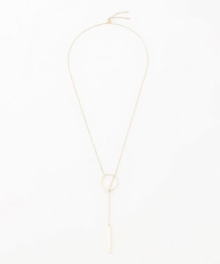 自由区 サークルバーパール ネックレス ゴールド系