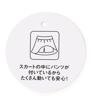 ANY KIDS フラワー ブーケ プリント スカパン ラベンダー系