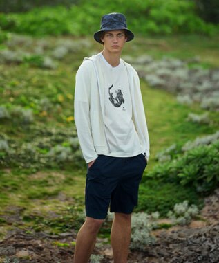 JOSEPH ABBOUD MOUNTAIN 【エコ素材・軽量・通気性・速乾性】ペーパーヤーンパーカー ホワイト系