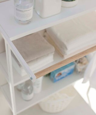 立て掛けランドリーシェルフ タワー ホワイト / tower