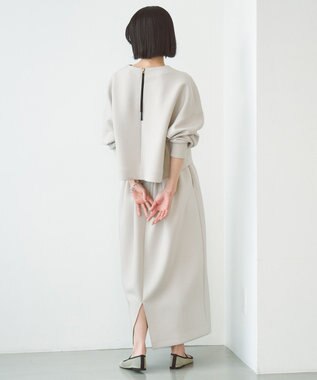 UNFILO BEAUTY FORM JERSEY クロップド トップス グレージュ