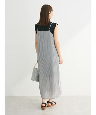 Green Parks ・ＳＵＧＡＲ　ＳＰＯＯＮ　サッカーギンガムキャミワンピ Off White