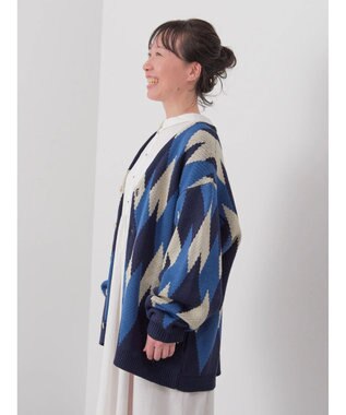 CRAFT STANDARD BOUTIQUE 【男女兼用】アーガイル柄カーディガン Blue