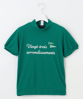 23区GOLF 【WOMEN】【吸水速乾/UVカット】メッシュモックネックプルオーバー パイングリーン系