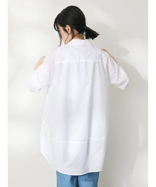 CRAFT STANDARD BOUTIQUE イージーケアコクーンポケ付きチュニック White