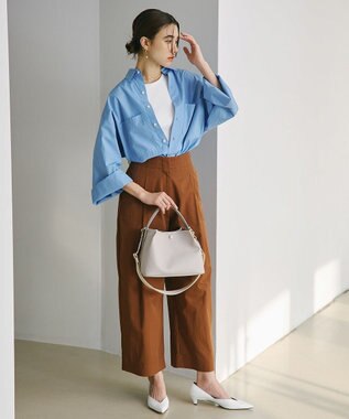 TOPKAPI 【Breath TOPKAPI】SCOTCH GRAIN スコッチグレイン ワンハンドル ショルダー付き ハンドバッグ サンドグレー