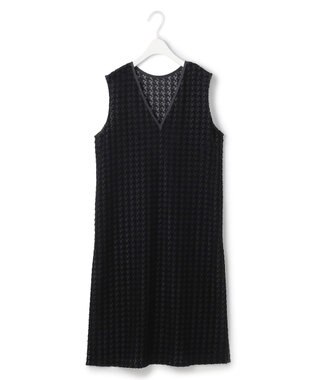 ICB L ハウンドトゥースフロッキーレース ワンピース ブラック系