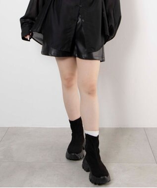 WEGO 厚底スニーカーソールショートブーツ ブラックその他