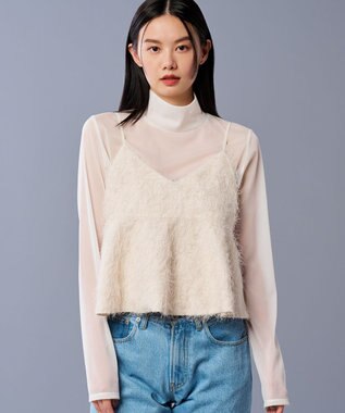 uncrave トリコットシフォン ハイネック カットソー（uncrave STANDARD） オフ