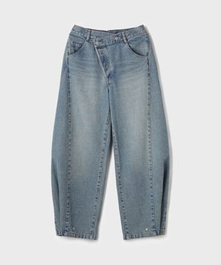 GRACE CONTINENTAL ラップ2wayデニムパンツ ブルー