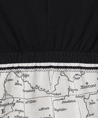 23区 S 【先行予約】スカーフコンビジャージー カットソー ブラック×オフ