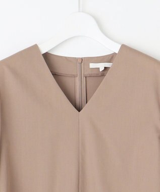 自由区 【洗える】タイプライター ワンピース モカ