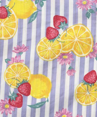 ANY KIDS 3WAY ロング丈 浴衣 セット フルーツ×ストライプ