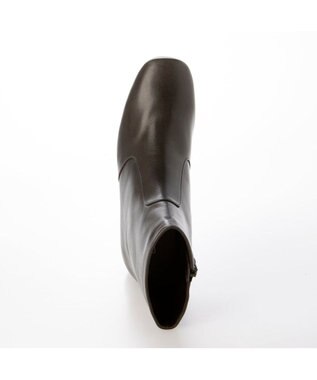 MODE ET JACOMO <D'ICI>スクエアトゥショートブーツ ダークグレー
