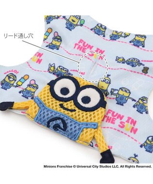 PET PARADISE ミニオン クールベスト 《アイス柄》 中型犬 ライトブルー