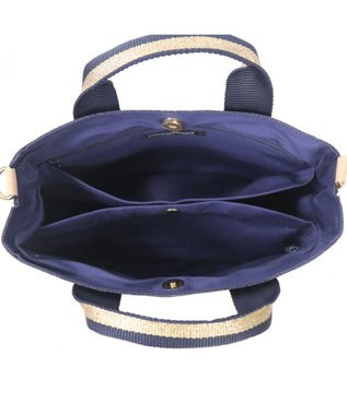 Regalo Felice 【撥水 / 色落ちしないデニム調生地 / 2way】ショルダー小 / REGALO NV(ネイビー×ゴールドネイビー)