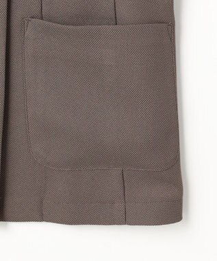 ANY SIS L シアーメッシュ ダブルジャケット モカグレー