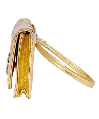 tsumori chisato CARRY 新マルチドット マルチケース パスケース  キャッシュレスにも最適！【キラキラでかわいい！本革のやわらかな風合い】 ゴールド