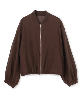 BEIGE， SERAPHIN / ライトシアーギャザー ブルゾン Bordeaux