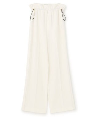 BEIGE， 【洗える・STORY 6月号掲載】RUE / ウエストゴムワイドストレートパンツ Meringue
