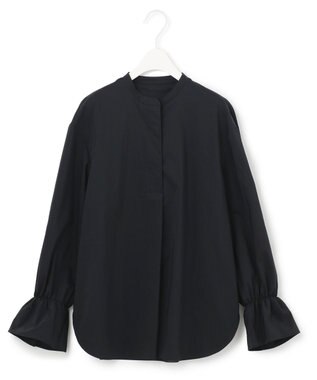 ICB 【洗える】エコナイロンストレッチ プルオーバーブラウス ネイビー系