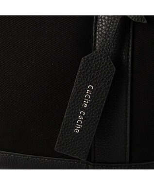 UNBILLION cachecache パーテーションキャンバストートバッグ ブラックブラック