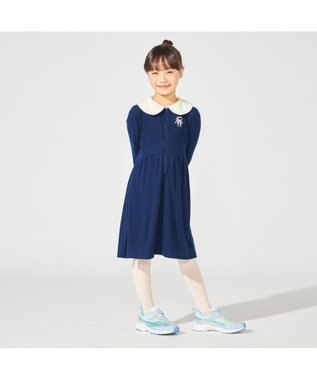 Chacott ジップアップワンピース ネイビー