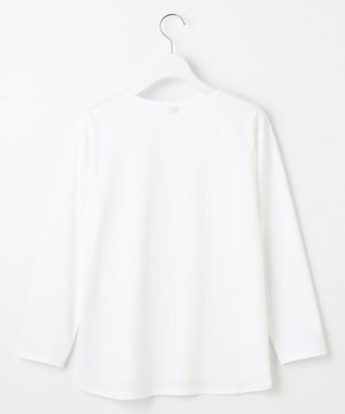 J.PRESS LADIES ベーシックジャージー シャツテール カットソー ホワイト系