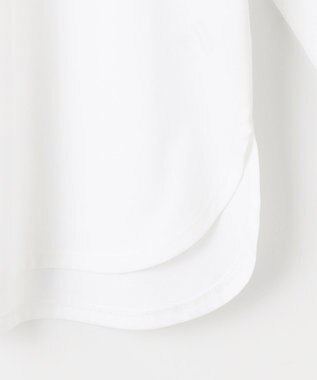 J.PRESS LADIES ベーシックジャージー シャツテール カットソー ホワイト系