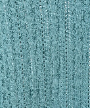 CRAFT STANDARD BOUTIQUE 別注/BHPC 刺繍ケーブル編みニット Green