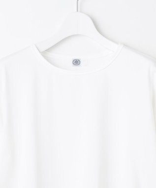 J.PRESS LADIES ベーシックジャージー シャツテール カットソー ホワイト系